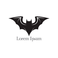 Bat flying halloween isolated icon vector illustration design