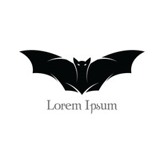 Bat flying halloween isolated icon vector illustration design