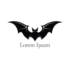 Bat flying halloween isolated icon vector illustration design