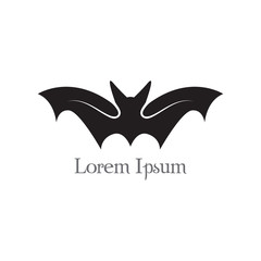 Bat flying halloween isolated icon vector illustration design