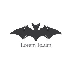 Fototapeta premium Bat flying halloween isolated icon vector illustration design