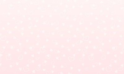 Sweet pink pastel background with white hearts. Vector illustration for wallpaper, flyer, invitation, poster, brochure, banner