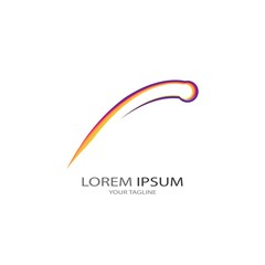 Comet vector icon illustration design template