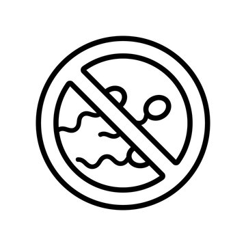 passive insemination icon vector. Thin line sign. Isolated contour symbol illustration