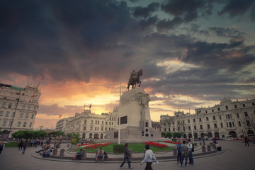 Monument to José de San Martin.