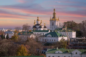 Deurstickers View of Kiev Pechersk Lavra © Aliaksei