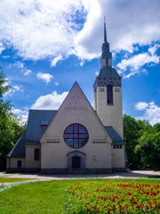 View of Lutheran Church of the Transfiguration in the Zelenogorsk, St.Petersburg, Russia