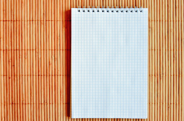  checked notebook
