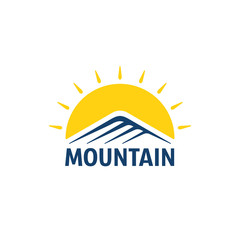 color simple mountain logo