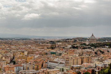 Naklejka premium beautiful panorama of Rome, architecture and environment