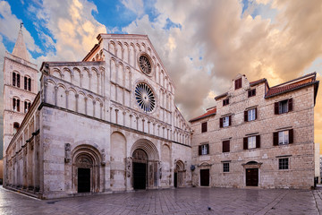 Beautiful Romanesque cathedral of St. Anastasia, Zadar, Croatia