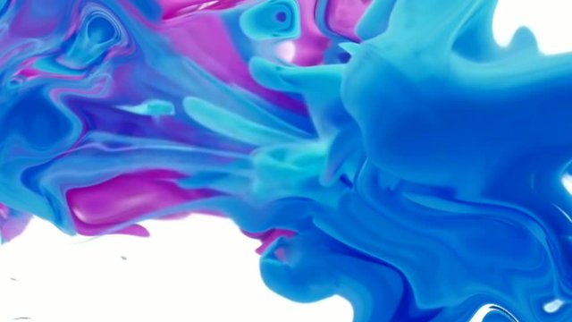 Colored paint splashing