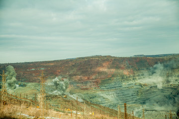 short-burst in a quarry