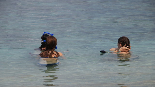 Tourists from various countries enjoy the atmosphere of the Gili Trawangan beach in Lombok Indonesia, 28 November 2019