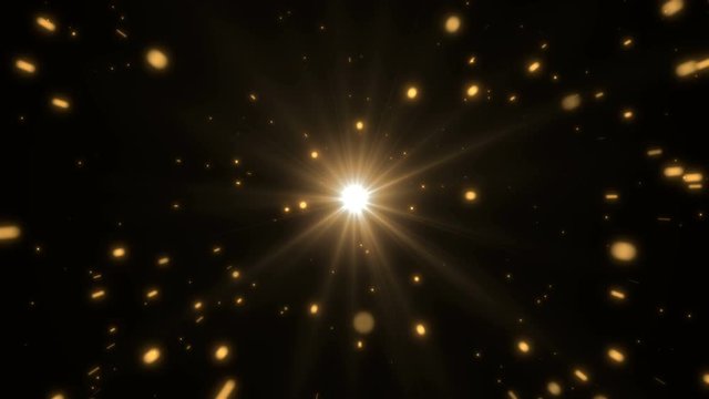 particle light gold transition alpha matte