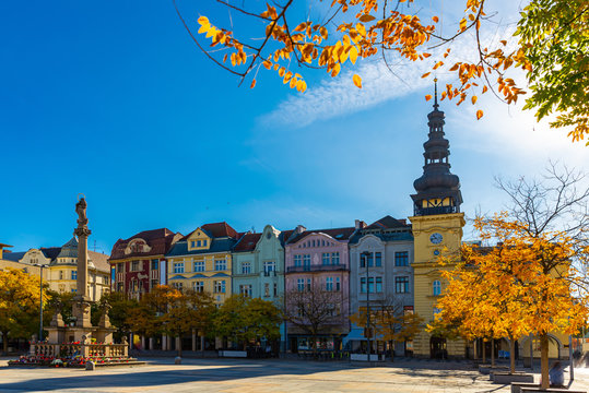 Central square of Ostrava city, Czech Republic