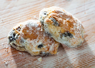 Festive German pastries mini stollens