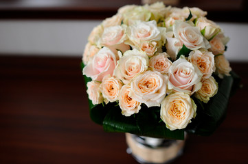 bride's wedding bouquet in composition