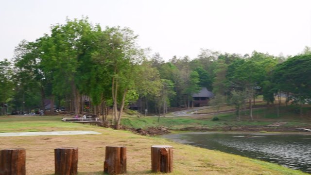 4K video of natural view in Mae Puem national park, Thailand.