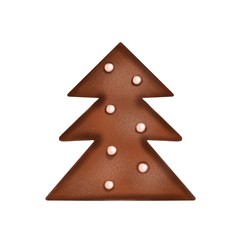 Fototapeta premium Illustration of gingerbread cookies form christmas tree 
