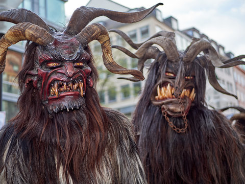 Krampuslauf M&uuml;nchen 2019 / Nahaufnahmen