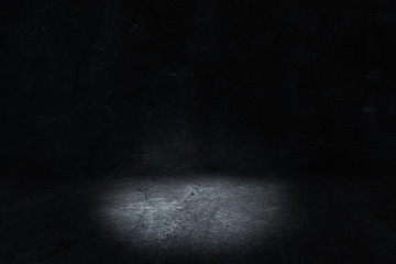 Texture dark concentrate floor with mist or fog