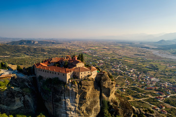 Obraz premium aerial view from the Monastery of the Varlaam in Meteora, Greece