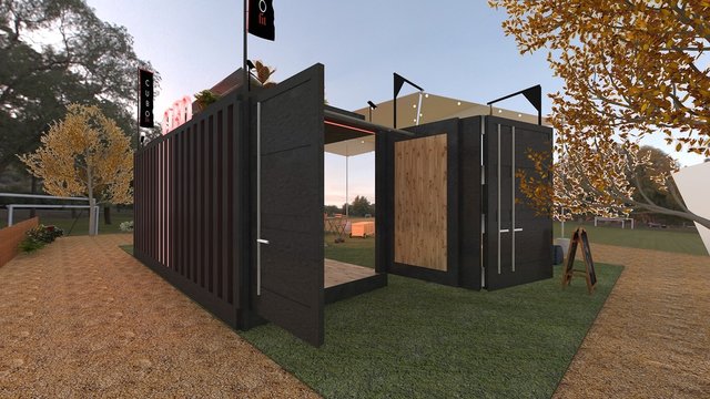 PROYECTO GIMNASIO PORTATIL . RENDERS 3D