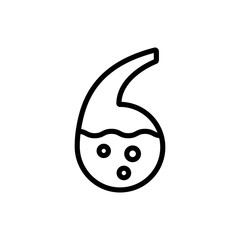 canister with oil icon vector. Thin line sign. Isolated contour symbol illustration