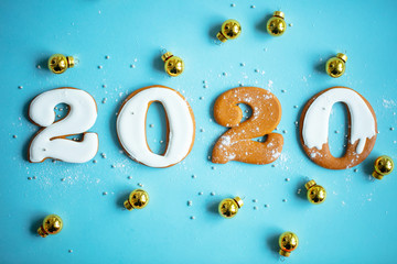 2020. Figures 2020. Figures from gingerbread for the New Year. 