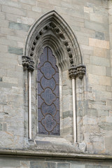 Obraz premium Nidaros cathedral decorated window, Trondheim, Norway
