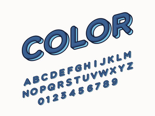 Stylish trendy logotype Retro Bar. 3D colorful Font