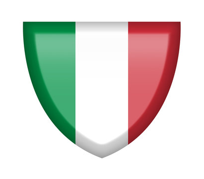 Scudetto con bandiera Italia 