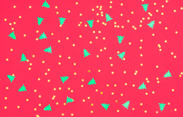 Christmas red background.