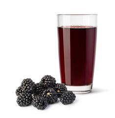 glass of blackberry juice