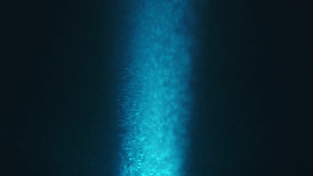 Paint fall into water which is twist. Spin acrylic ink drip into liquid. Visual effect bullet time, frozen moment, flow motion. Cloud fraction of color is spray drop. Slow motion cosmic video magic.