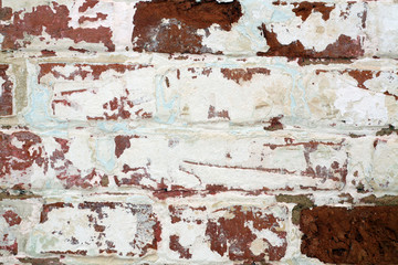 Old grungy brick wall texture.