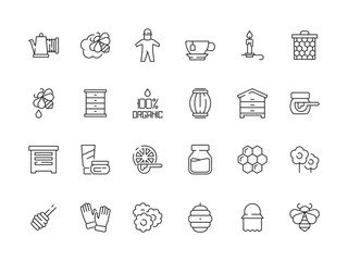 Honey icon. Honeybee jug with liquid honey herbal natural healthy food from apiary vector collection. Illustration honey food, healthy and sweet