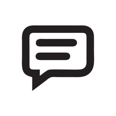 Chat icon vector isolated on background. Trendy message symbol. Pixel perfect. illustration EPS 10. - Vector.