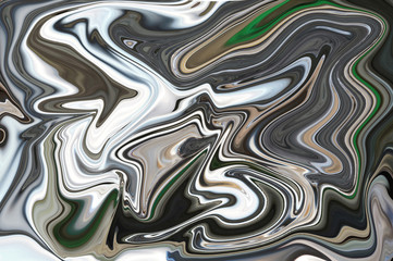 Abstraction with smooth lines in a light gray hue, silver color in wavy images.