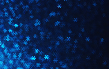 Abstract blue Christmas background  snowflakes