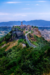 Fototapeta na wymiar General view of the town of Civita Bagnoregio, Italy