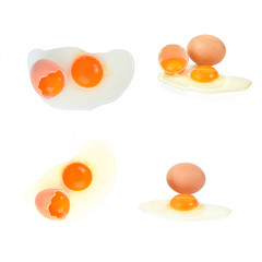 eggs  isolated on white background