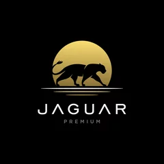 Foto op Plexiglas Jaguar / Cheetah / Lion logo design © buqancreative