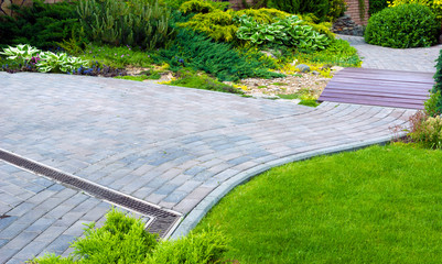 Detail of a botanical garden.