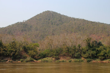 along the mekong river closed to luang prabang (laos)