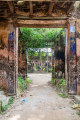 Fototapeta na wymiar Old ruins in Puthia village, Bangladesh