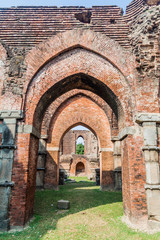 Fototapeta na wymiar Ruins of ancient Darasbari (Darashbari) mosque in Sona Masjid area, Bangladesh