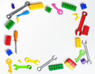 seamless background with school supplies