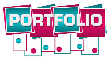 Portfolio Turquoise Pink Squares Stripes Dots Bottom 